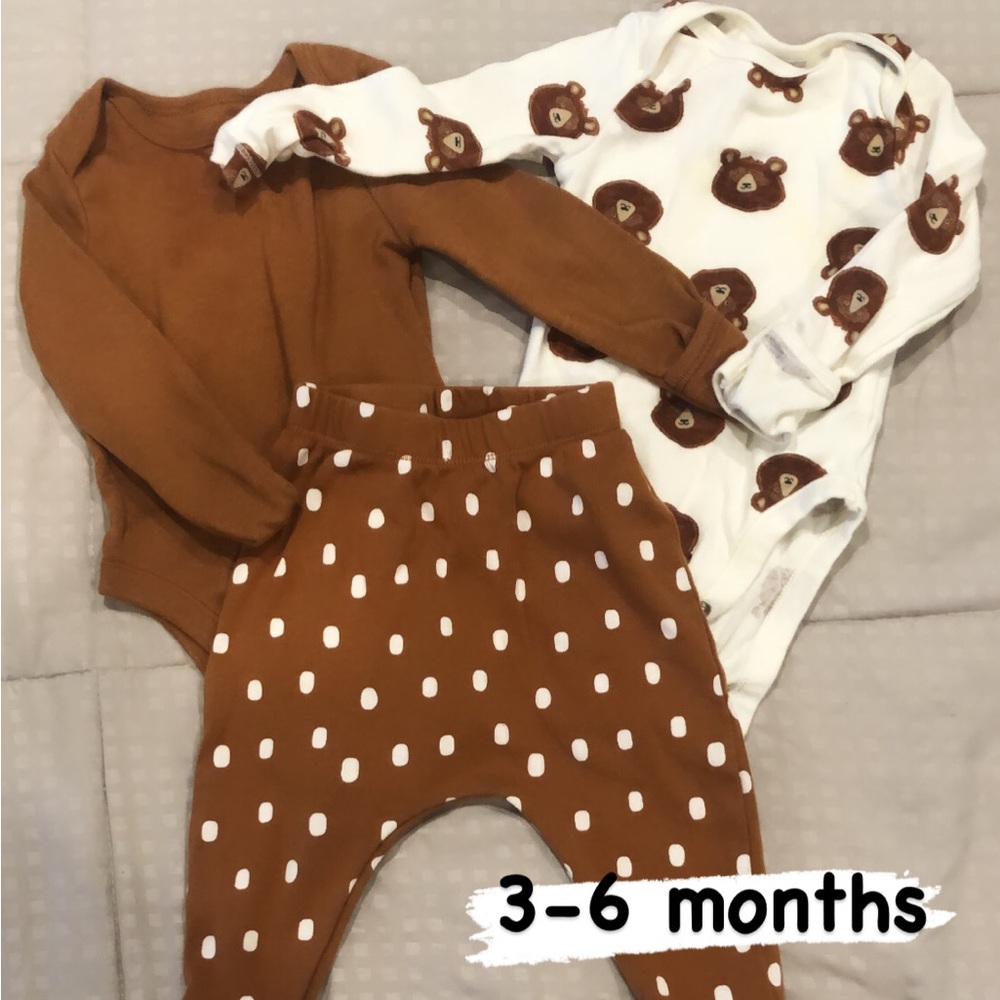 Long sleeve onesies with leggings